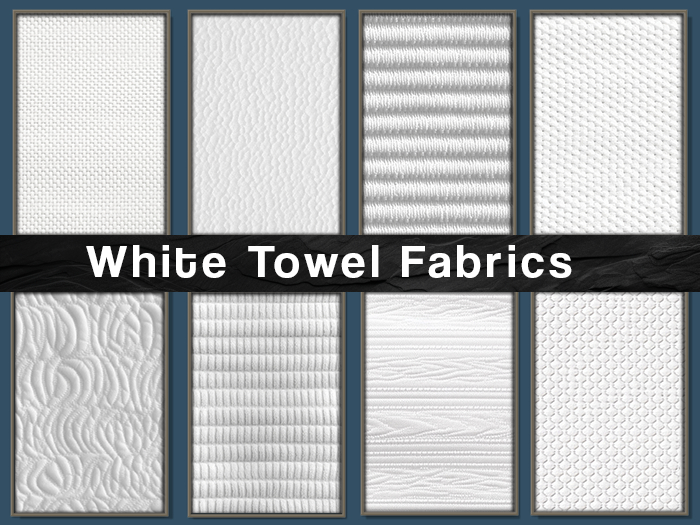 White Towel - 8 textures - FULL PERM