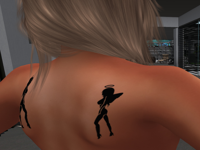 Shoulder devil angel