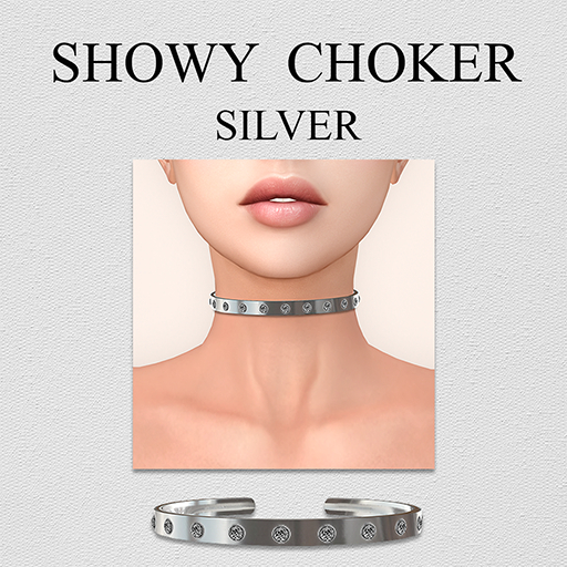 Showy Choker Silver