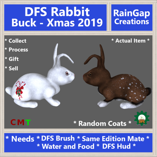 DFS Rabbit Buck - Xmas 2019 ACTUAL ITEM