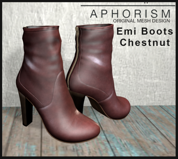 !APHORISM! Emi Boots - Chestnut