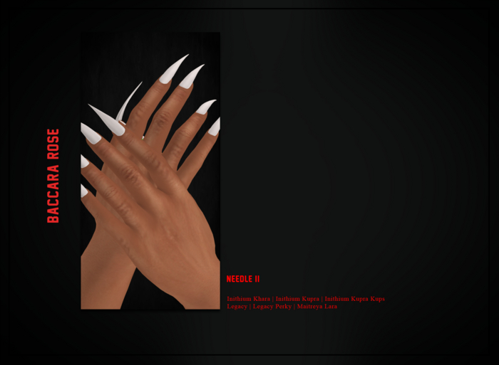 Baccara Rose Needle II [Mesh Nails]