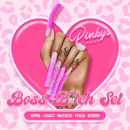 !! Pinky's Nails !! Boss B*tch Set ' Square
