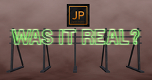 8. Refuge - Was It Real? Green Neon Sign