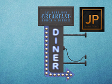 2. Refuge - Diner Sign Blue