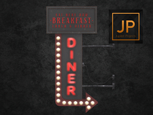 1. Refuge - Diner Sign Red