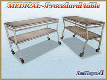 MEDICAL - Procedural table (1 LI) (Full perm)