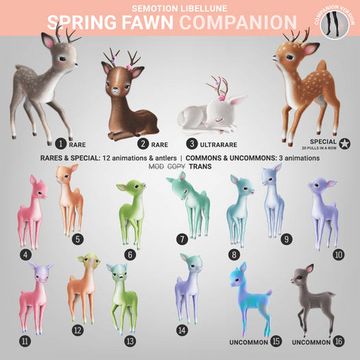 SEmotion Libellune Spring Fawn Companion COMMON 14