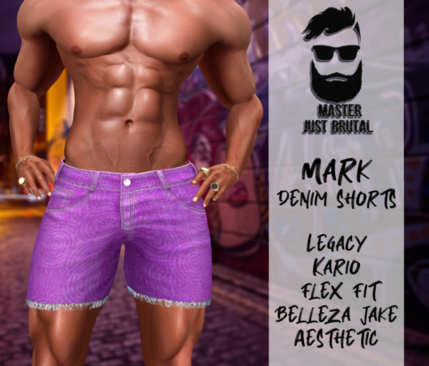 MJB Mark denim shorts Pink