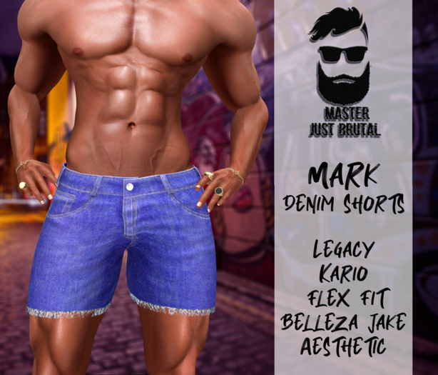 MJB Mark denim shorts Electric