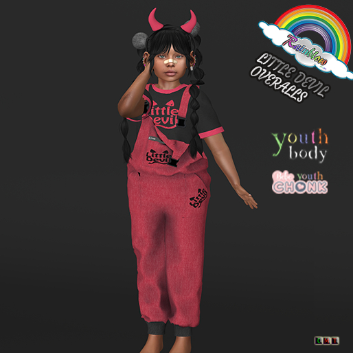 ((RBS)) LIttle Devil  - Overalls  YOUTH & YCHONK