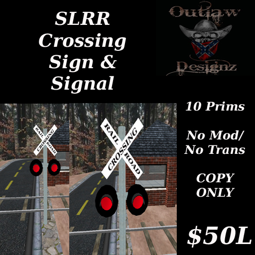 SL Railroad Crossing Sign & Signal