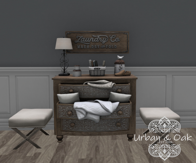 {U&O} Laundry Decor Set
