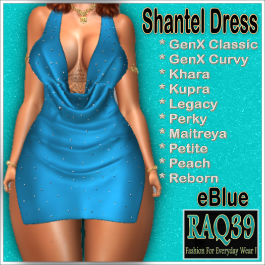 [R39] Shantel Dress-eBlue