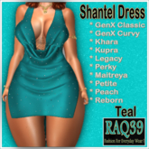 [R39] Shantel Dress-Teal