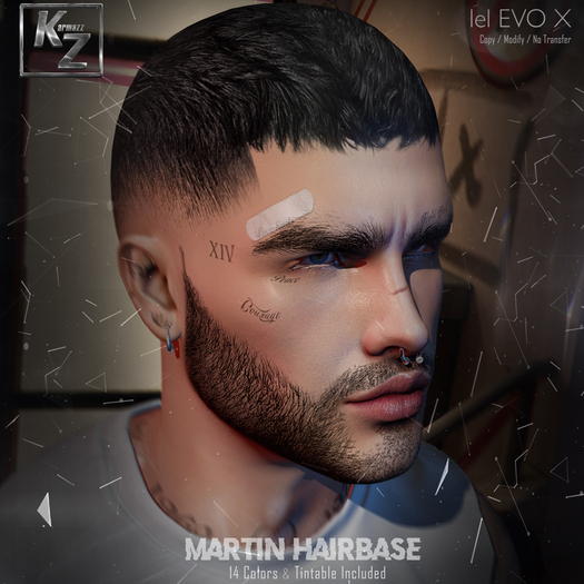 Martin Hair Base - 14 Styles & Tintable Version - EVOX