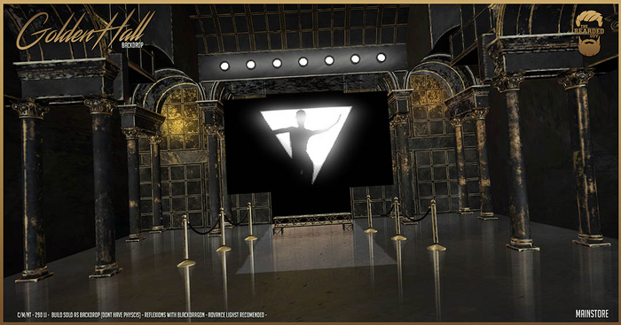 Golden Hall Backdrop - The Bearded Guy