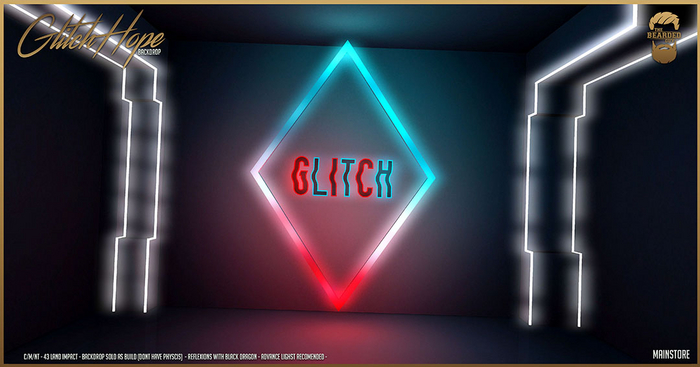 Glitch Hope Backdrop - The Bearded Guy