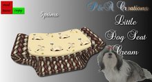 P&A Creations Little dog seat Creme