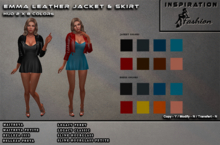 Emma Leather Jacket & Skirt