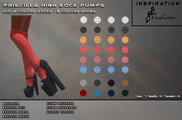 DEMO Priscilla High Sock Pumps