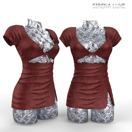 Brown Knit Dress Maitreya