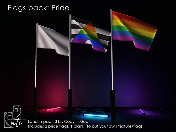 ati: Flags pack pride: pride flag, straight ally flag