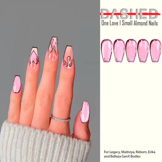 DASHED- One Love I Small Almond Nails