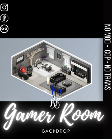 Bad Bunny - Gamer Room Backdrop