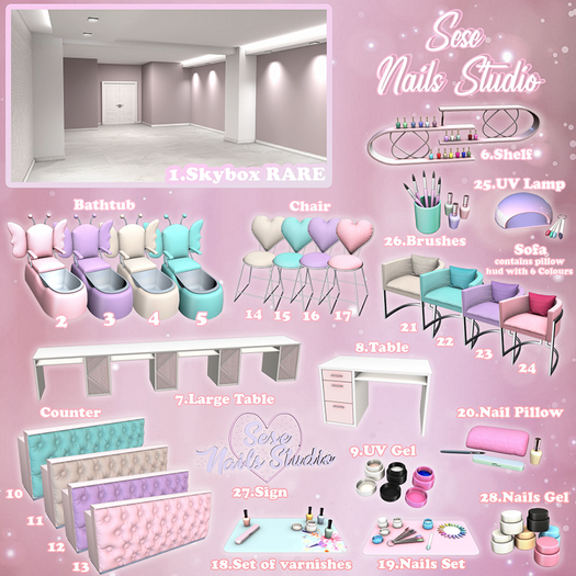 07. Sese - Nails Studio - Large Table