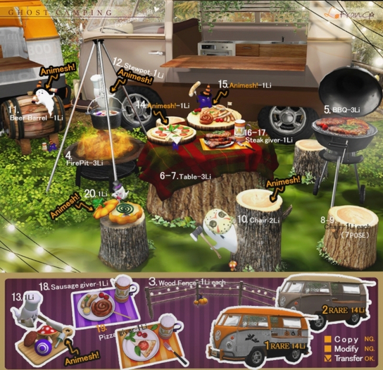 01 [LaFranG] Ghost Camping #01- Kitchen Car (Pumpkin)  RARE1