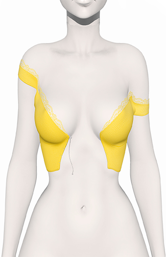 Lush - BaeBae Lace Top Cute Yellow