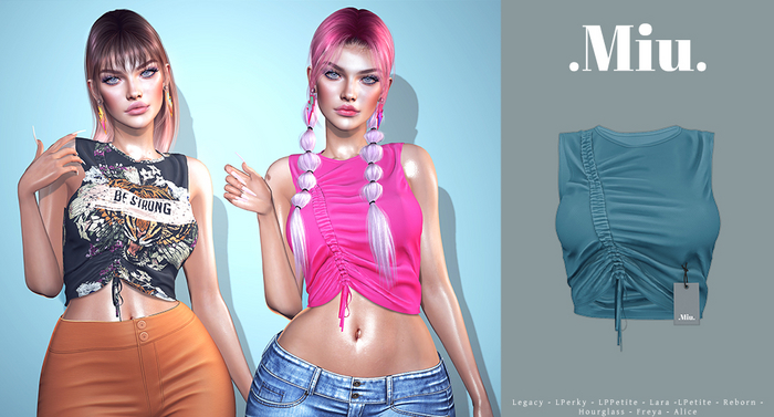 Miu - Kiara tops bluestone