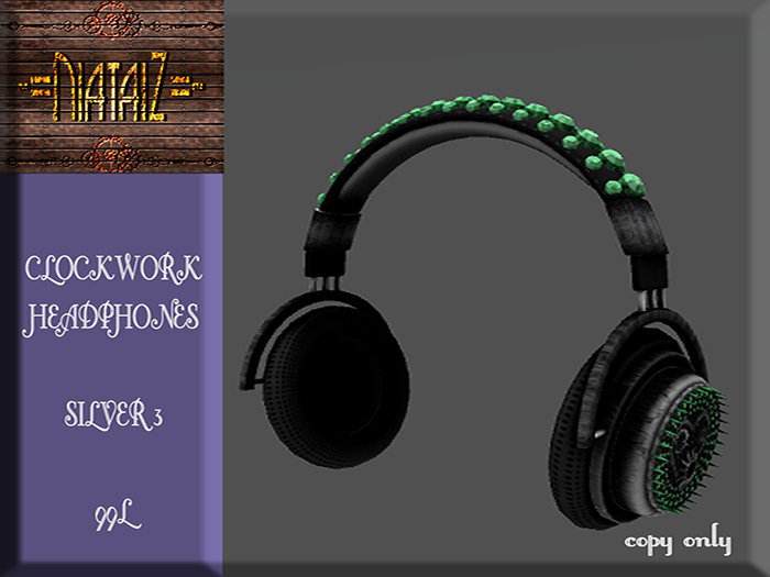 CLOCKWORK Headphones SILVER 3