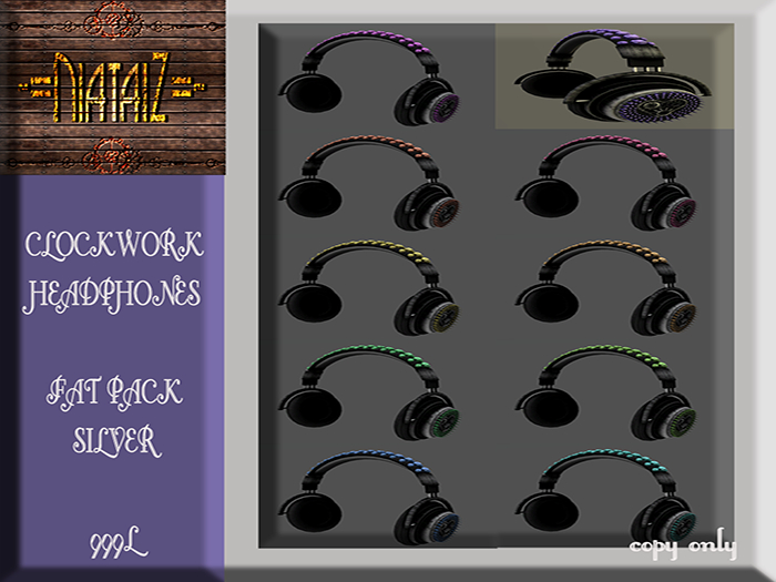 CLOCKWORK Headphones SILVER FP