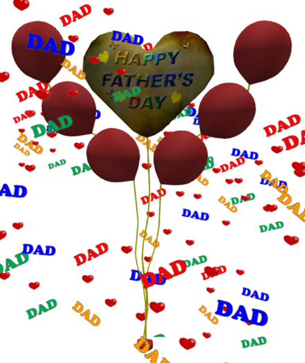 Happy Father's Day Balloon Bouquet Gold/Red Copy