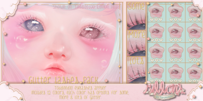 {Ribbons} Glitter Lashes Pack {Box}