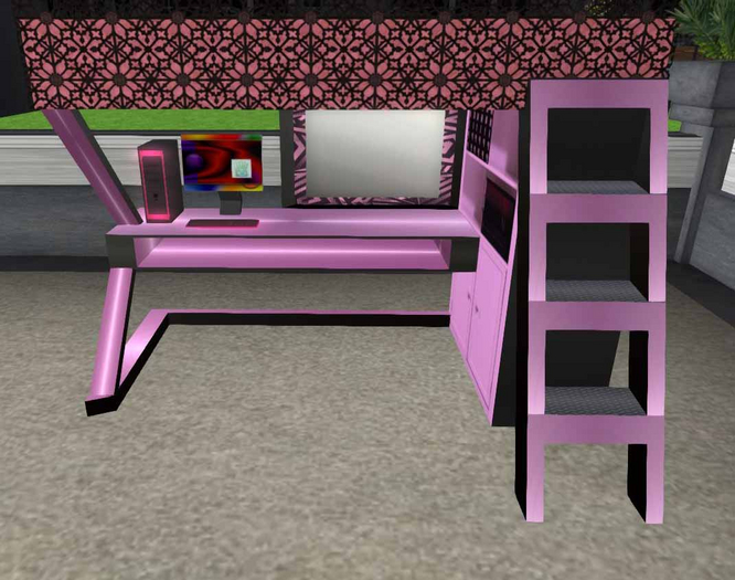 DD (PINK) Bunkbed Desk Unit