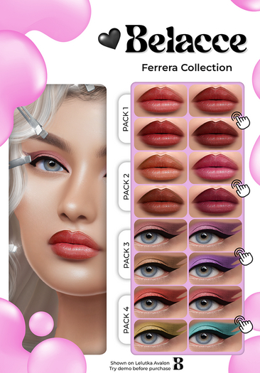 [BELACCE] Ferrera Eyeshadow Collection Pack 2