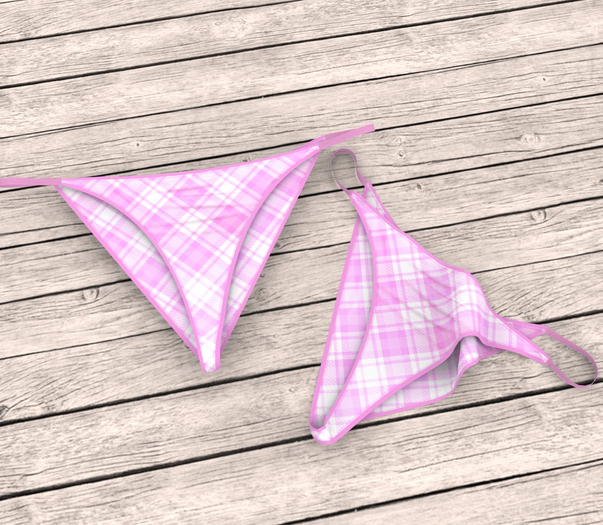 Pink Plaid Panty Freya