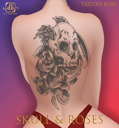 SKULL & ROSES TATTOO