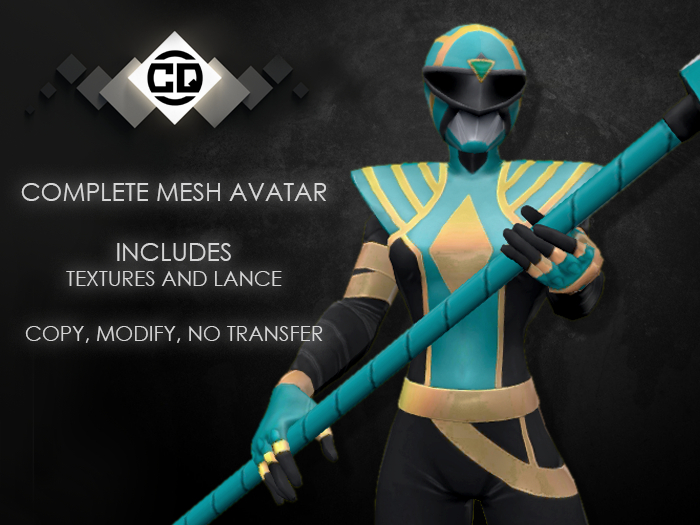 ◁.:CQ:. Blue Omega Ranger Bento Avatar▷