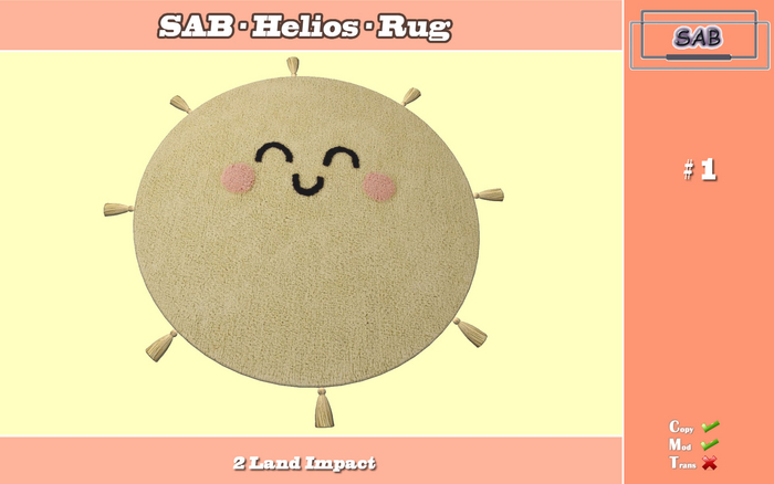 SAB - Helios - Rug #1