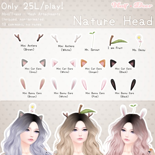 +Half-Deer+ Nature Head - Ms. Daisy