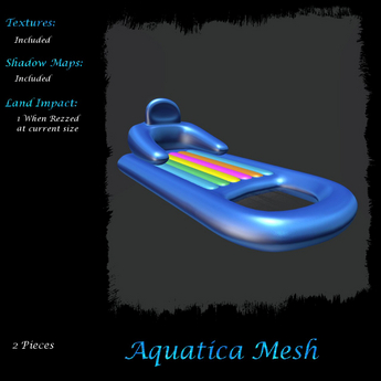 Second Life Marketplace - Aquatica Mesh - AM025685 Lilo with Seat