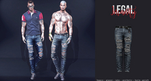 Legal Insanity - James blue spruce ripped denims