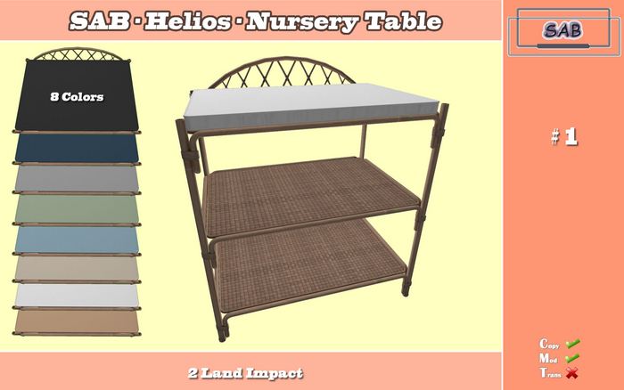 SAB - Helios - Nursery table #1