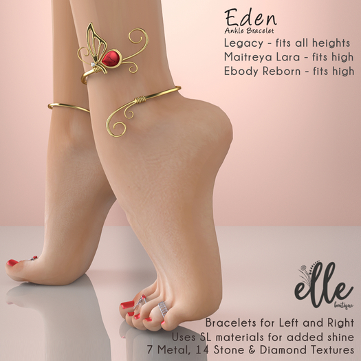 Elle Boutique - DEMO Eden Ankle Bracelet 