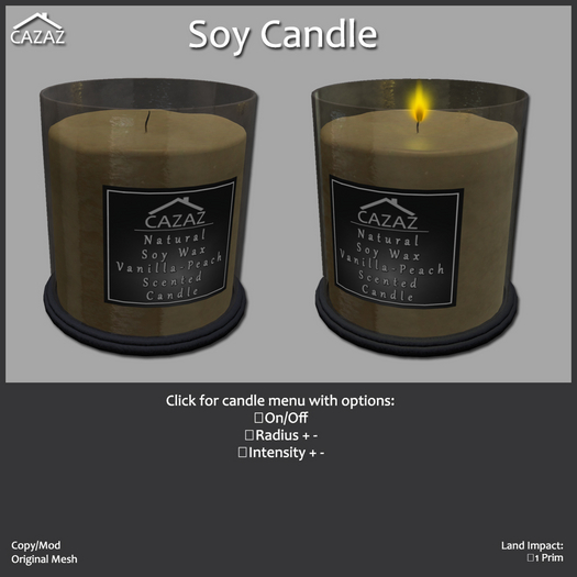 {Cazaz} Soy Candle 