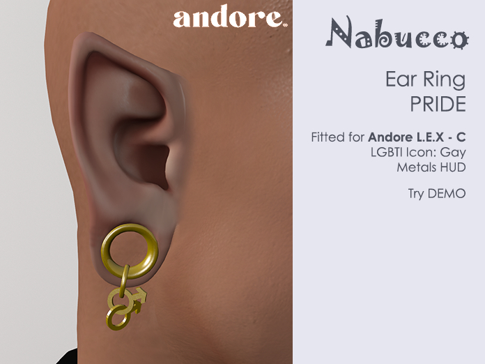  Nabucco Ear Ring - PRIDE - ANDORE - GAY 